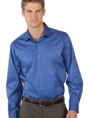 Men's Casual Button-Down Shirt in Blue - Classic Fit